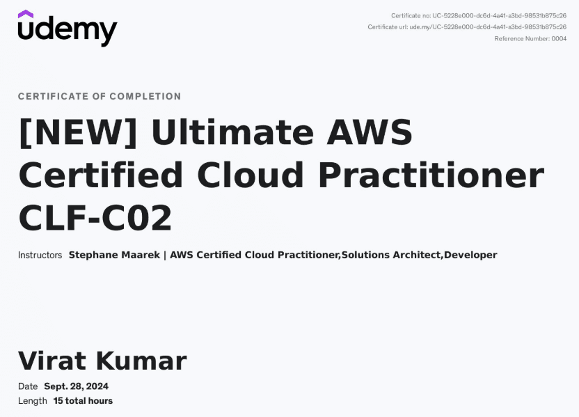 AWS Certified Cloud Practitioner