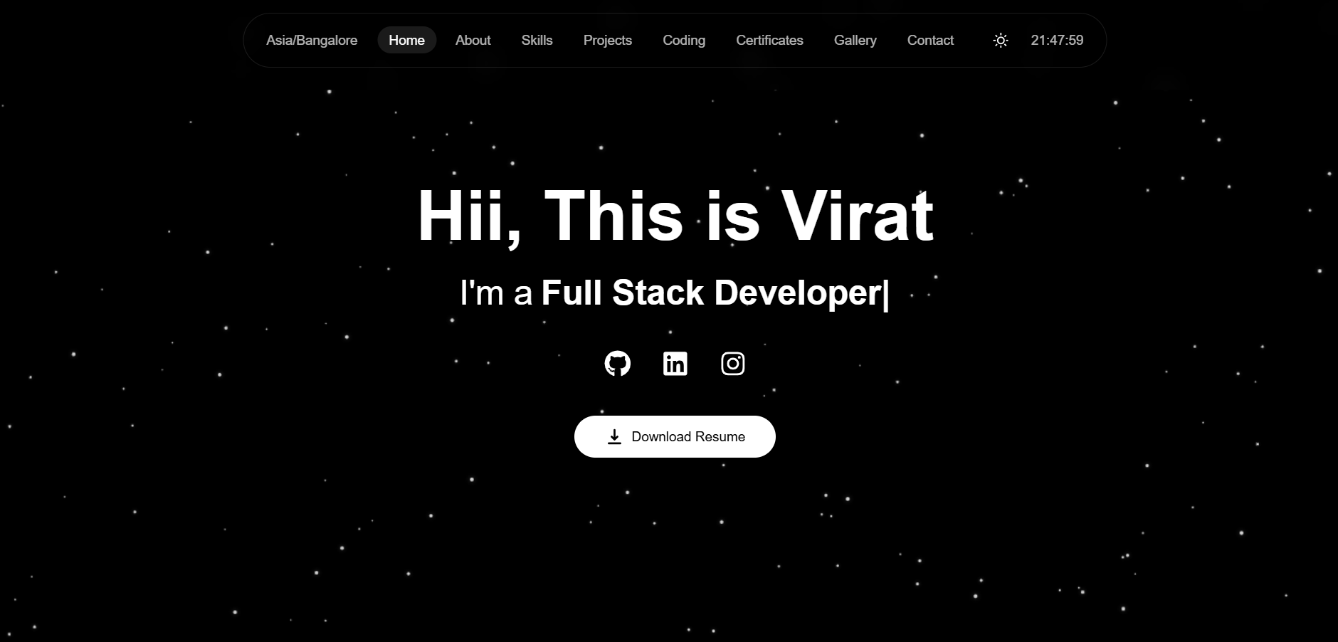 Personal Portfolio Website